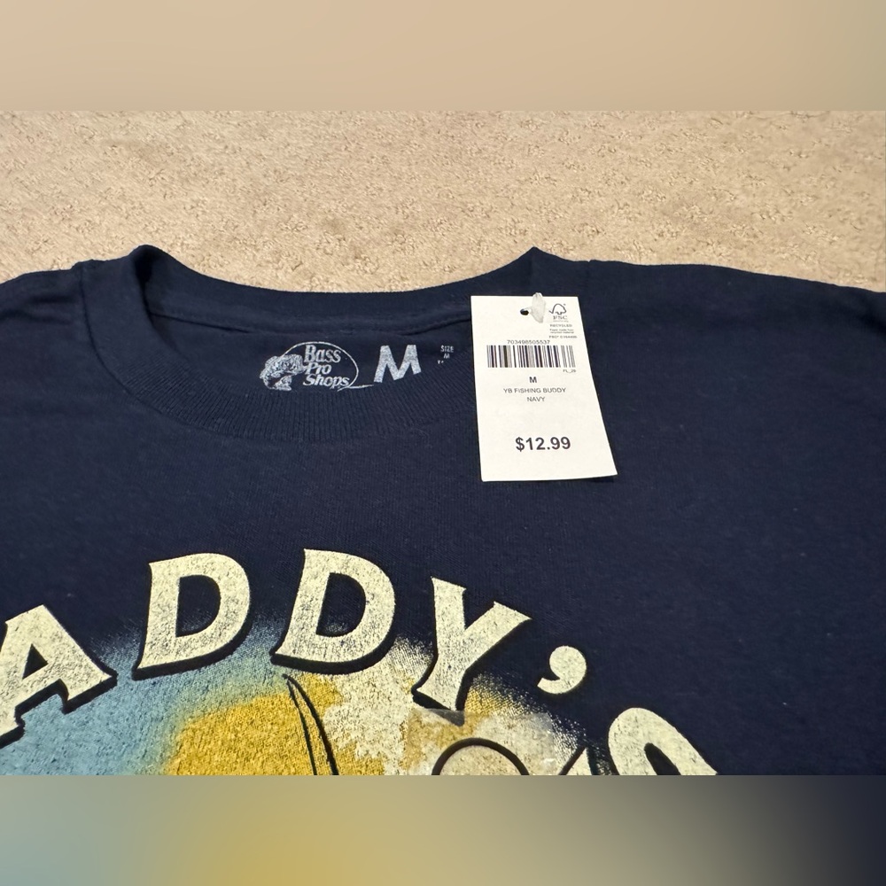 Bass Pro Shops Boys’ “Fishing Buddy” T-shirt, size Medium - Picture 3 of 4